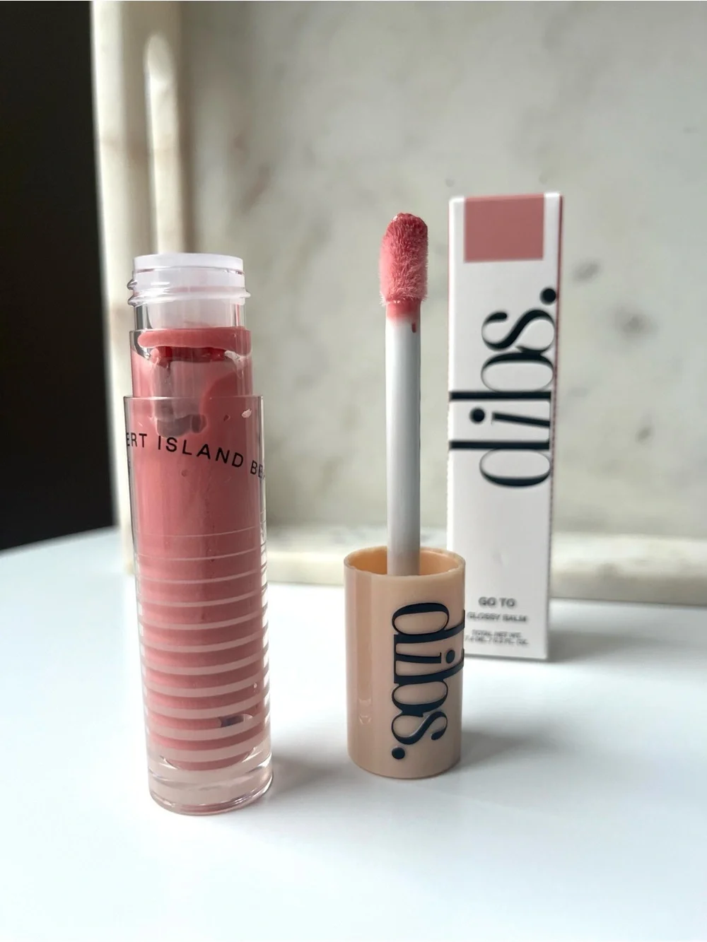 DIBS Go To Glossy Lip Balm, Effortless Pink NWT
